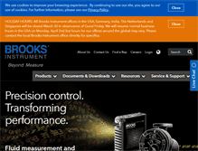 Tablet Screenshot of brooksinstrument.com